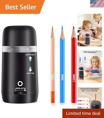 Automatic Electric Pencil Sharpener - Hands-Free Operation, 3 Sharpness Modes...