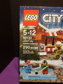 RETIRED LEGO 60133 CITY Minifigure City Advent Calendar Santa 24 Gifts 290 Pcs