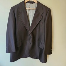 Vintage 70s Sears Men's Brown Blazer, Size 38/40 Brown Disco Wide Lapel