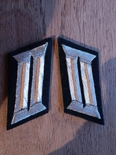 Paire patte de col cavalerie ,   allemand 2e guerre mondiale (reproduction)