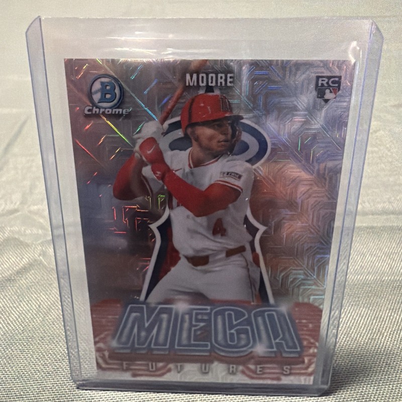 2026 Bowman Chrome - Christian Moore #MF-13 Mega Futures Mojo Refractor (RC)