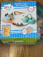 Wooden Train And Rail Play Set, 40 PCs. NEW 