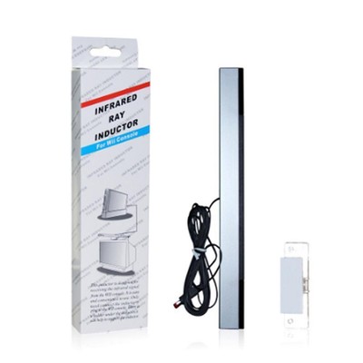 Wired Remote Motion Sensor Bar IR Ray Inductor U Wii For Wii C3C9