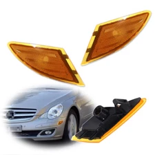 Amber For 06-10 Mercedes W251 R63 AMG R320 350 500 Side Marker Lights Reflectors