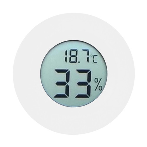 Mini Circular Embedded Digital LCD Thermometer Hygrometer Humidity Temperature - Picture 11 of 12
