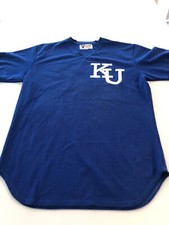 Game Worn Used Kansas Jayhawks KU Baseball Jersey Victory Size 46 #49