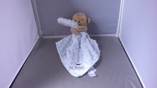 Carter's CHILD of MINE Plush Monkey Lovey I Love Mommy Brown Blue Blanket
