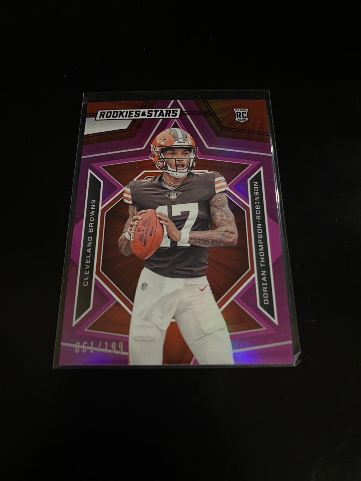 Dorian Thompson-Robinson 2023 Panini Rookies & Stars Purple /199 RC Browns 136