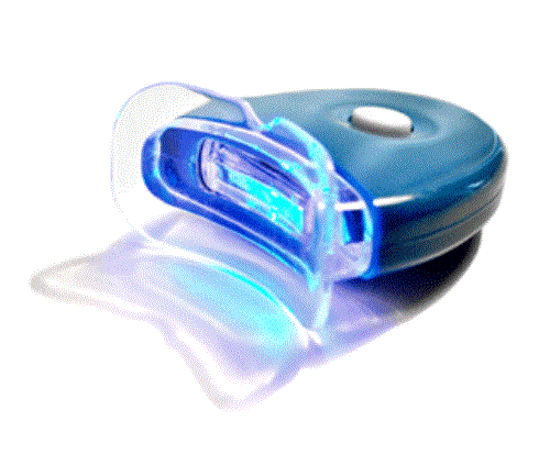 NUEVO LED Azul Manos Libres Blanqueamiento Dientes Blanqueamiento Acelerador Luz con Baterías - Imagen 1 de 1