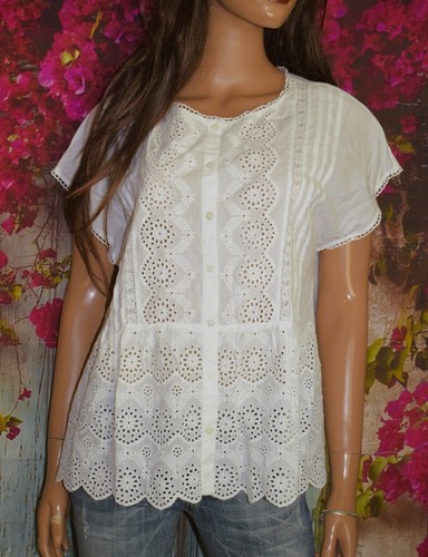 NWT SUNDANCE CATALOG Art of Eyelet Top Size X Small - Picture 2 of 3