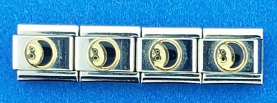 Nomination 18K #8 ball pool Charm