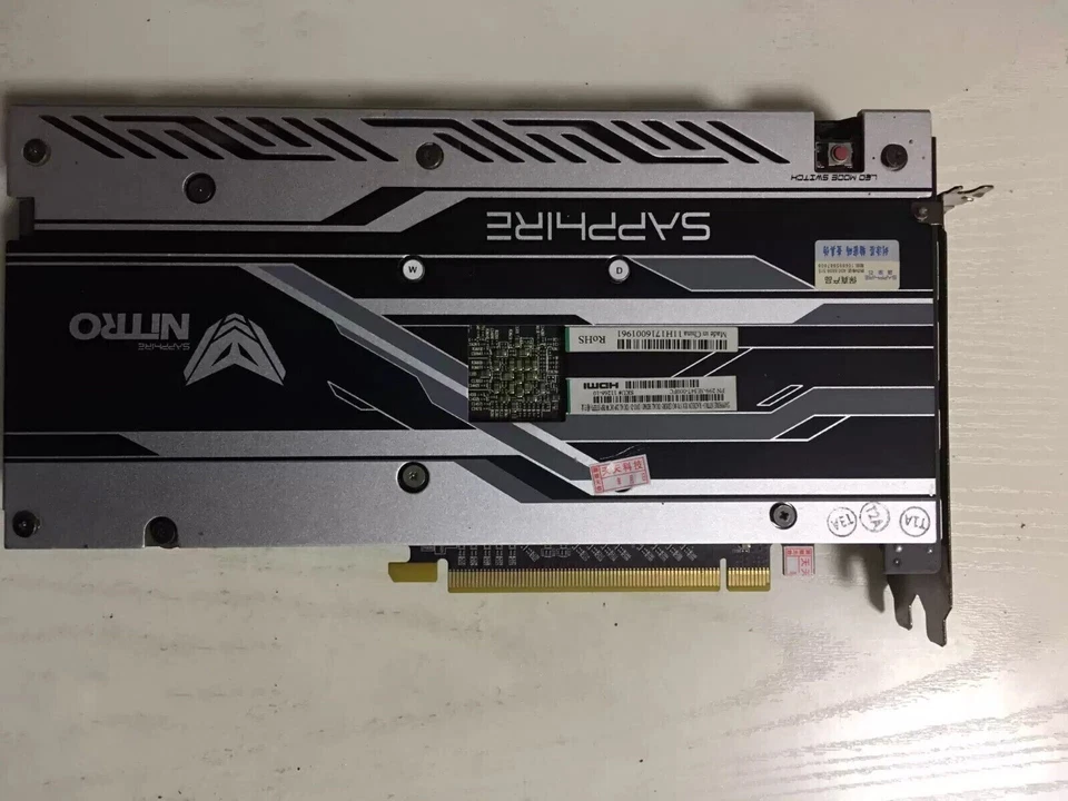 SAPPHIRE NITRO AMD Radeon RX570 8GB 2048SP GDDR5 Graphics Video Card DP DVI HDMI - Image 3 of 4