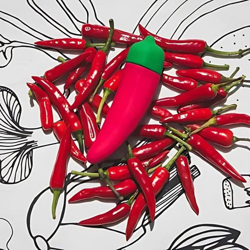 Emojibator Chili Pepper USb Rechargeable Vibrator - Free Shipping - Picture 4 of 8
