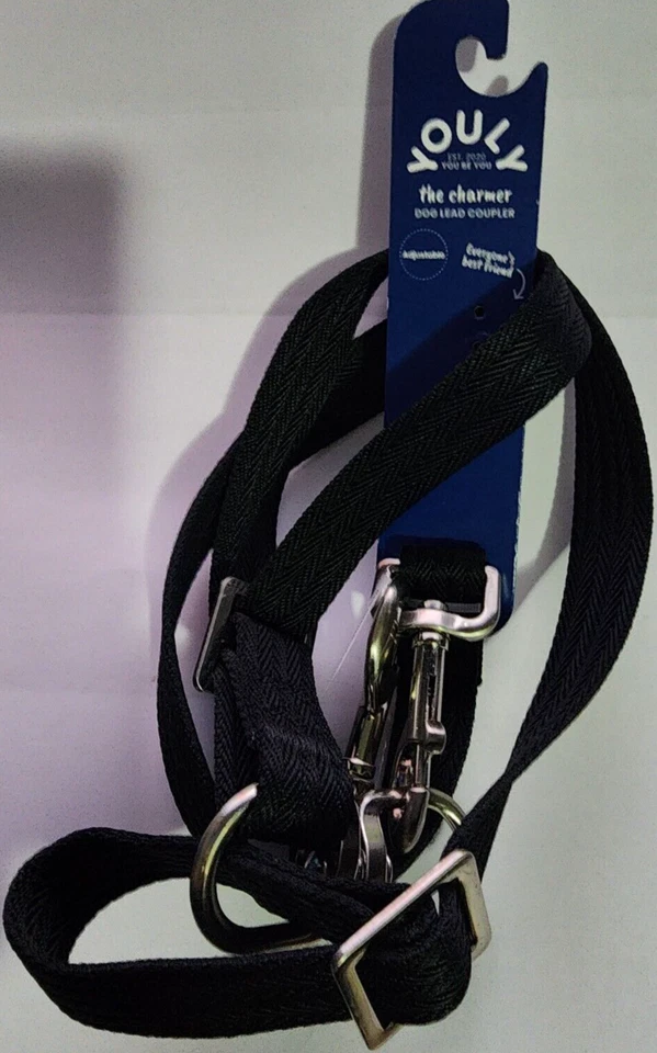 YOULY Black Adjustable Leash Coupler for Dogs Medium / Large - Image 4 of 4