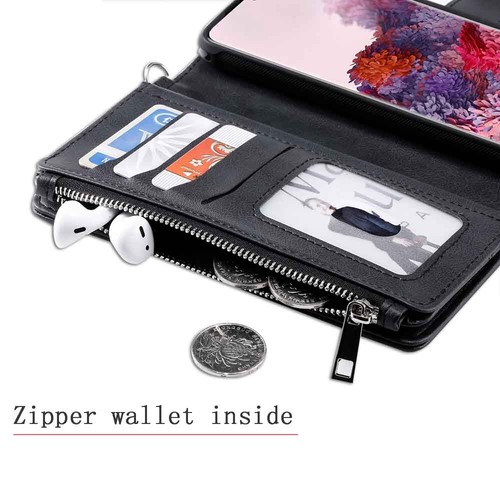 For Samsung S24 Ultra S23 S22 S21 S20 S10 S9 Removable Wallet Leather Case Cover - Picture 12 of 55