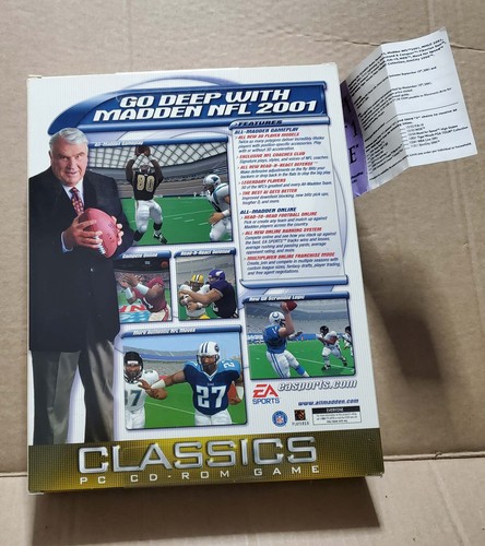 Madden NFL Football classics PC big box Windows 95 NEW - Picture 2 of 3