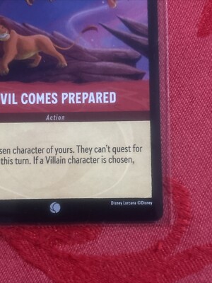 FOIL Disney Lorcana Shimmering Skies - Evil Comes Prepared