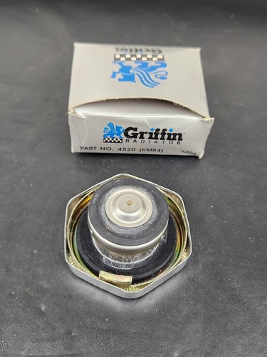 Griffin 4520 KM84 Radiator Cap Aluminum Silver Anodized Hexagon 17 psi Each - Picture 2 of 2