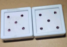 Lot of 2~10 Lose Gemstone~1.19 CTS~Foilback Amethyst Crystal Round~1A Grade