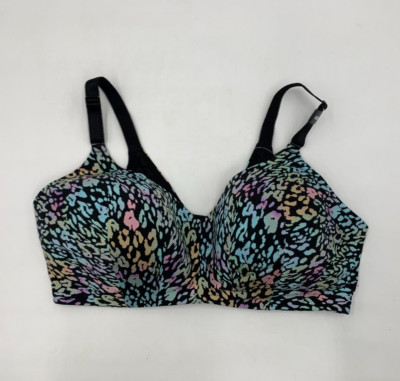 Torrid Swooping 360 Back Smoothing Wireless Leopard Bra Multi 40DDD #H76893