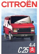 catalogue / brochure Citroen C25 4X4 01/1989 France