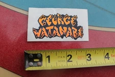 GEORGE WATANABE Z-Flex Dogtown Skateboard JA 70's Vintage Skateboarding STICKER
