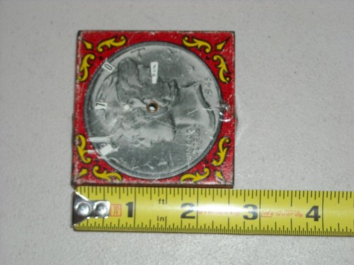 Vintage Mercury Silver Dime Tin Litho Daily Dime Saver Bank 2.5" x 2.5" - Picture 6 of 7
