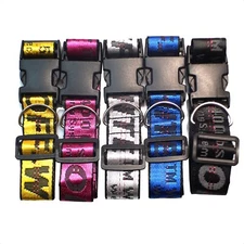 2PCS OFFWHITE Nylon Industrial Collar &  Lead Belt Strap Leash for M Large Dogs