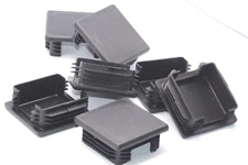 2" x 2" Square Tubing Plug – Ribbed LDPE End Cap Insert for Furniture, Railings