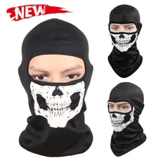 Balaclava Halloween Ghost Skull Full Face Mask Motorcycle Cycling Helmet Hood US
