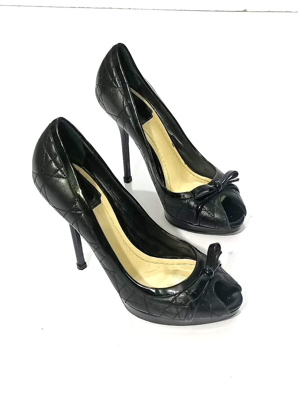 ESCARPINS ARC EN CUIR CANNE NOIR DIOR TAILLE, EU37, US7