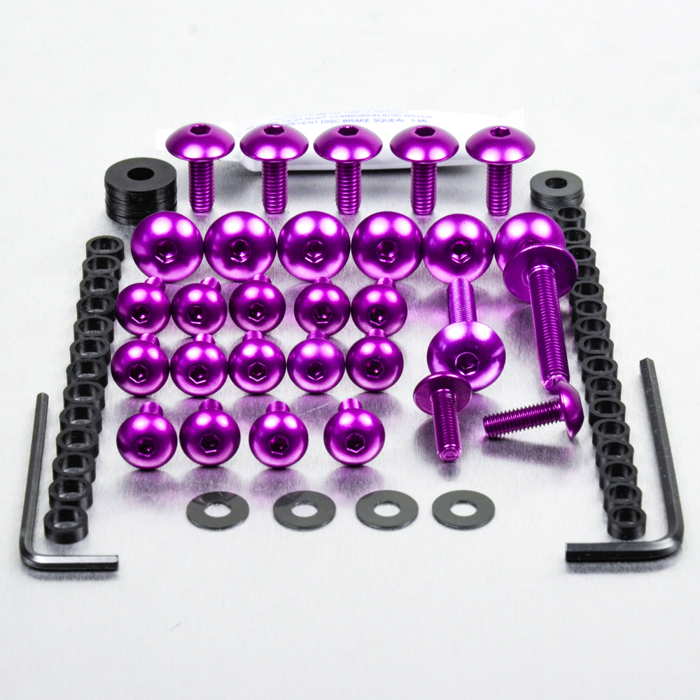 Aluminum Fairing Screw Kit ZX-12R NINJA 00-06 Purple | eBay