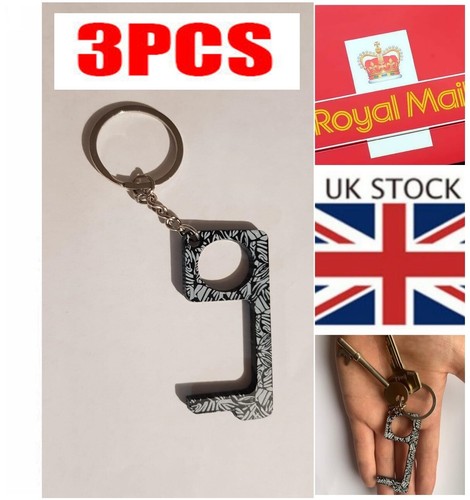 Contactless Hand Hygiene Door Opener Key Chain Non Touch christmas present - Picture 11 of 15