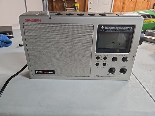 Sangean CC Radio Plus DX AM/FM Weather Band/TV Receiver, Silver - Picture 2 of 13