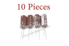 10 pcs Capacitor Nichicon 3300uF 10v 105C 12.5x25mm. Low ESR. Radial. US Seller