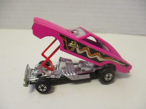 Vintage Matchbox Superfast No 70 DODGE DRAGSTER - Pink