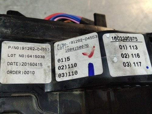 91262D4553 scatola porta fusibili per KIA OPTIMA 1.7 CRDI CAT 2015 404540 - Bild 8 von 18
