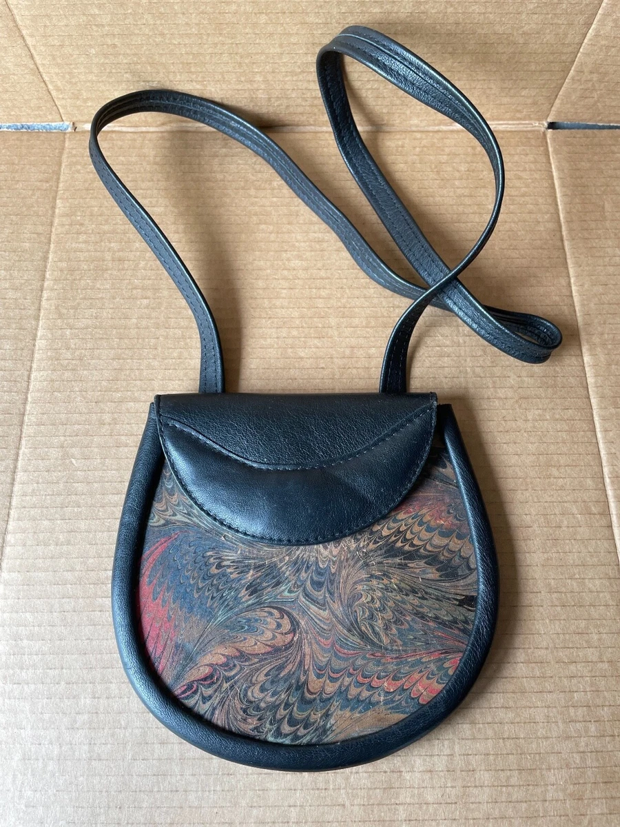 Vintage Rare Toko Shoulder Mini Purse Bag Leather Black Multicolor Womens  Girls | eBay