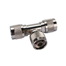 N Male to Male to Male Tee Connector Adapter for 4G LTE Cell Phone