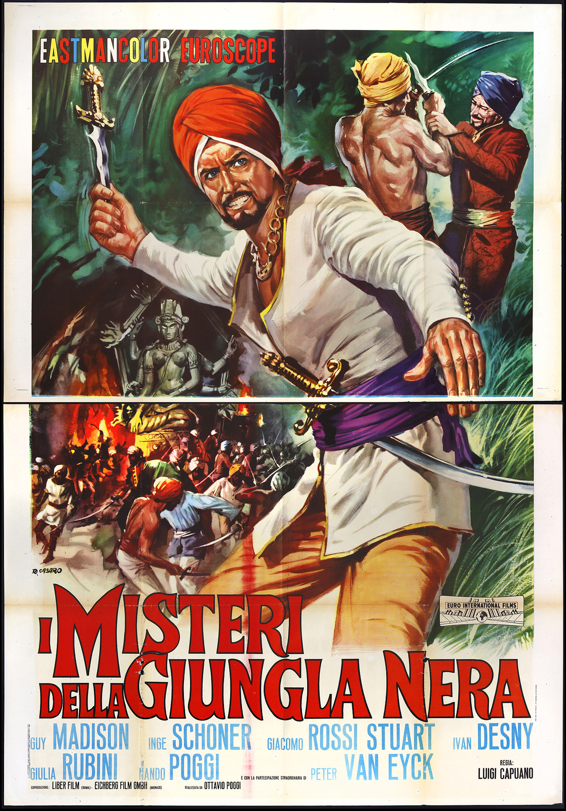 CINEMA manifesto I MISTERI DELLA GIUNGLA NERA madison van eyck  