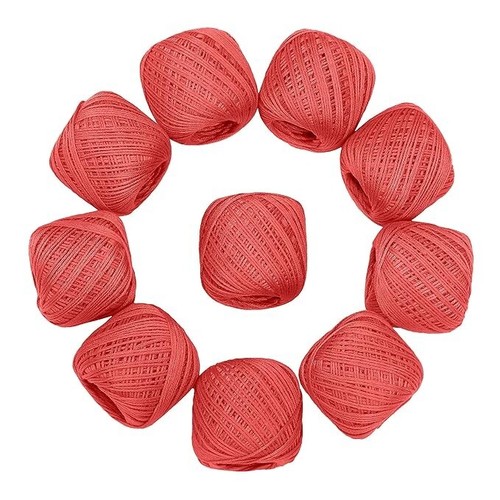 Cotton Crochet Thread Yarn Knitting Craft Making pink Set Of 10 - Picture 2 of 3