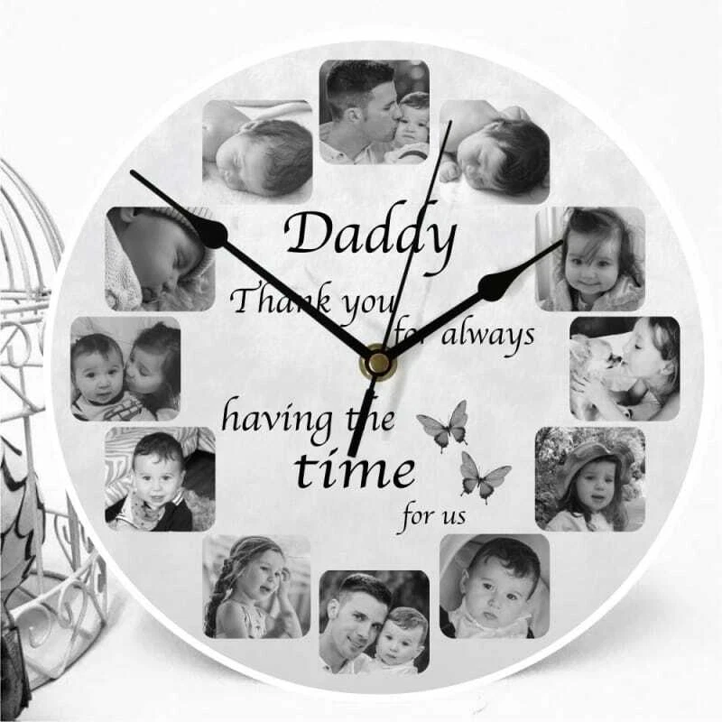 Personalised Custom MDF Wall Clock Any Photo/Logo/Text/Image LASER CUT MDF - Image 4 of 4