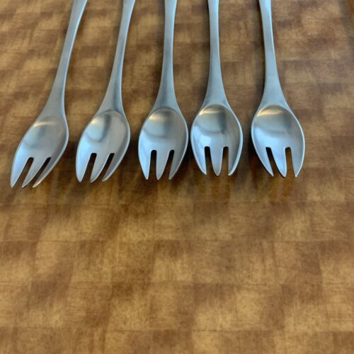 5 Dinner Forks Dansk ODIN Satin Stainless Germany 7 7/8" - Picture 5 of 10