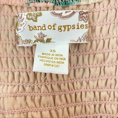 Band of Gypsies Floral Blush Mauve Midi Dress Sz XS NWT - Picture 6 of 9