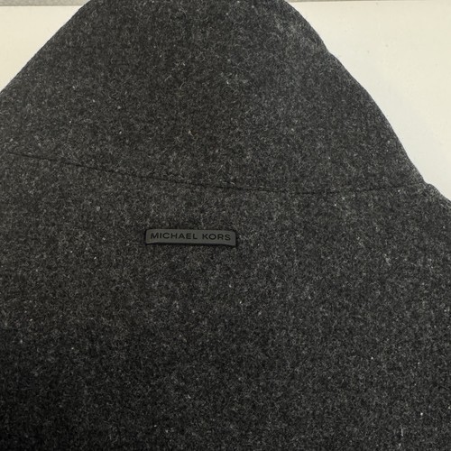 Michael Kors Wool Blend Military Coat Men's S Charcoal Quilted Lining $239 - Picture 14 of 14