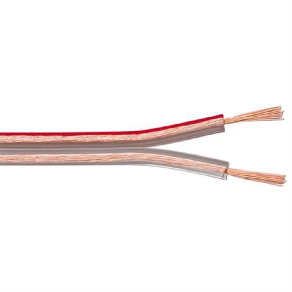 Goobay Lautsprecherkabel 25m Rolle 2x0,5mm² Cu Transparent 15119