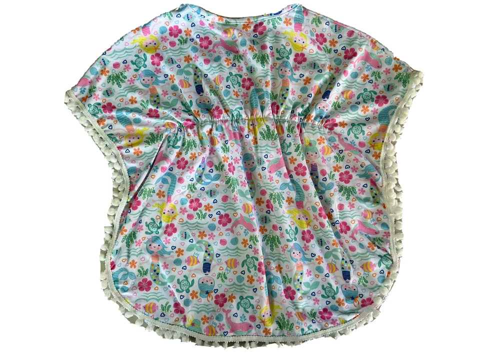 Traje de baño con solapa Happy Girls cubierta 12-18 meses sirena laguna protección UV Foto 3 de 3