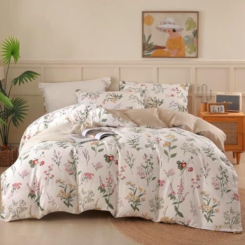 Duvet Cover Queen Size - 100% Cotton Comforter Cover Queen-90