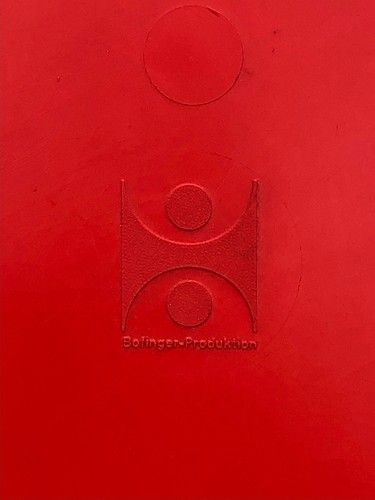 Space Age Bofinger BA1171 RED stackable fiberglass chair Helmut Baetzner 70s - Picture 8 of 8