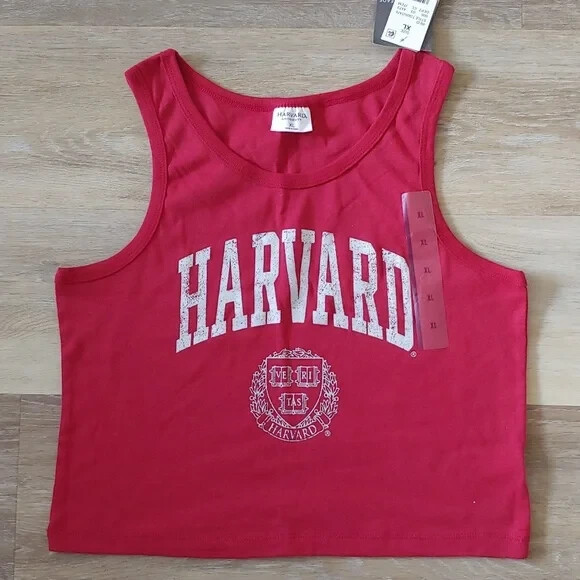 Harvard Women's Sleeveless Tank Top - Officially Licensed, Thai Blend, Lightweight, With Emblem - View #7